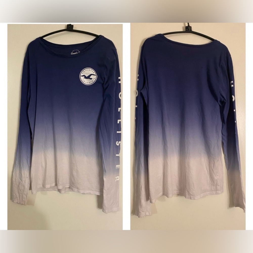 Hollister long sleeve junior shirt is a size medium.